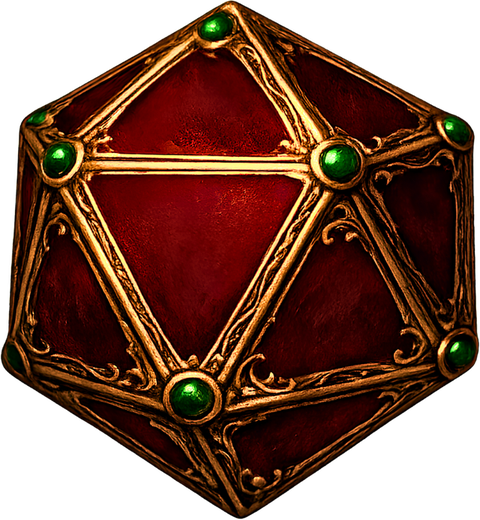 A twenty-sided die